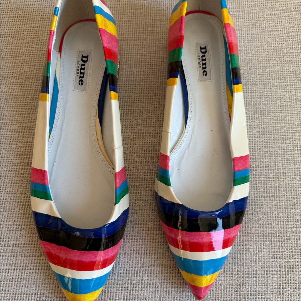 Dune London Multicolor Striped Women's Shoes